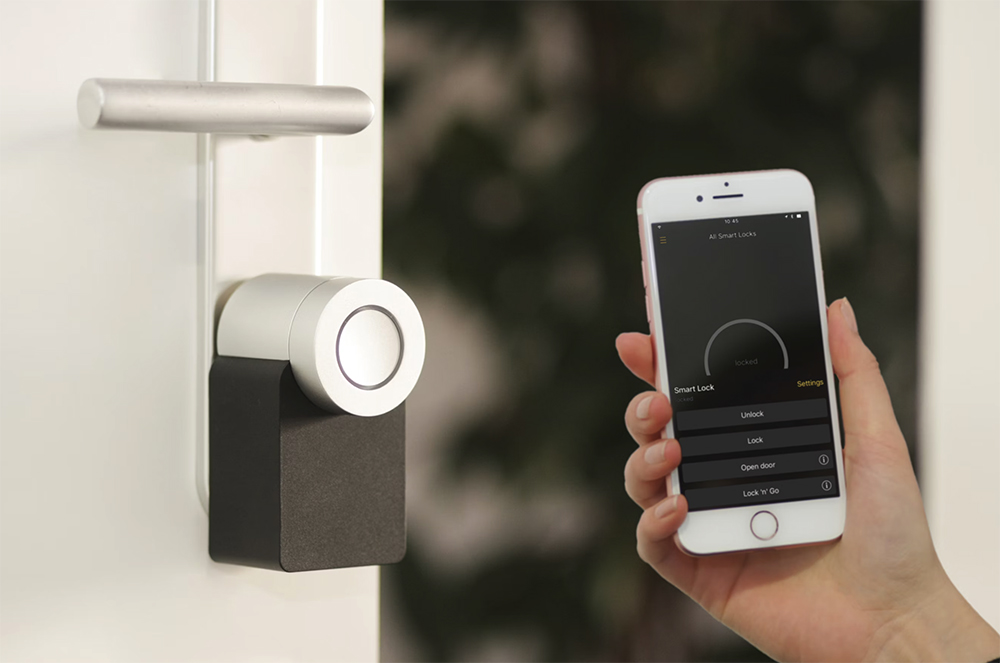 Smart home accessibility devices in a Calgary house designed for aging in place